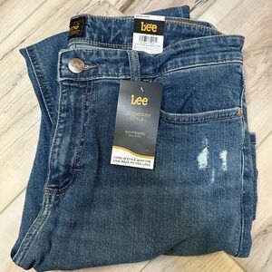 Lee Mid Rise Boyfriend Jeans Legendary Style Size 14 Blue Women’s Denim